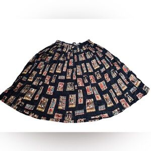 Silver Stream Vintage 90s Native American Southwestern Western Cotton Maxi Skirt